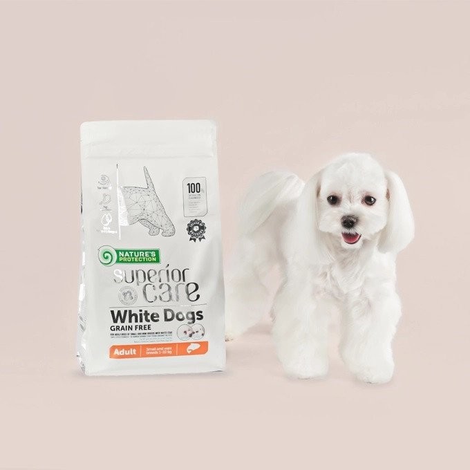 Сухой корм для собак Nature's Protection SC White Dogs Grain Free Salmon 1.5 кг