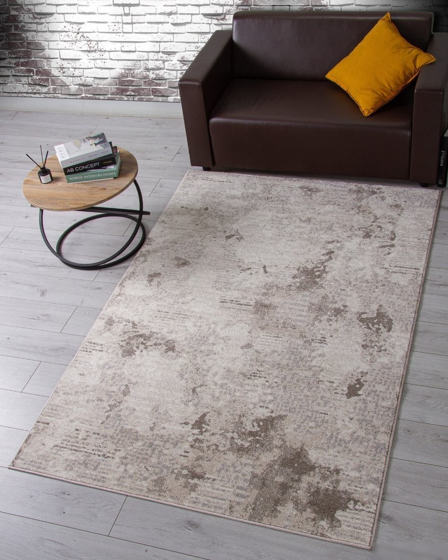 Ковер для жилой комнаты Merinos Tornado F152-STAN-BEIGE-BROWN (1x2)