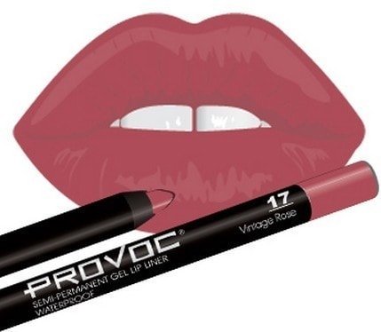 Карандаш для губ Provoc Gel Lip Liner 17 Vintage rose
