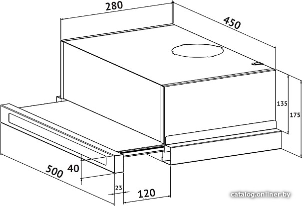 Кухонная вытяжка Korting KHP 5637 GNX
