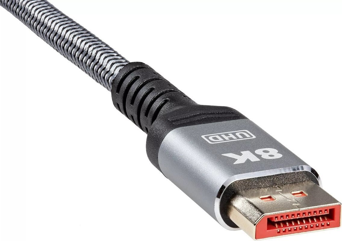 Кабель AOPEN ACG630-1.5 DisplayPort - DisplayPort (1.5 м, серый/черный)