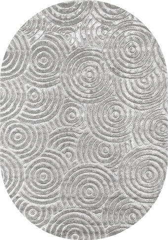 Ковер для жилой комнаты Valentis Juno E908AG-GREY-OVAL (1x2)