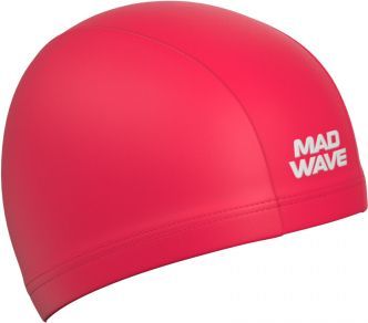 Шапочка для плавания Mad Wave Adult Lycra 06W (красный)