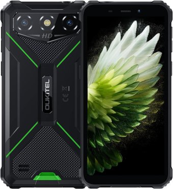 Телефон Oukitel G3 4GB/256GB (черный/зеленый)