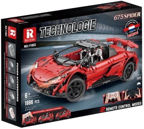 Конструктор Reobrix Суперкар Spider 675Lt 11002-D