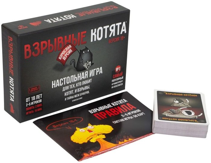 Настольная игра Мир Хобби Взрывные котята 18+