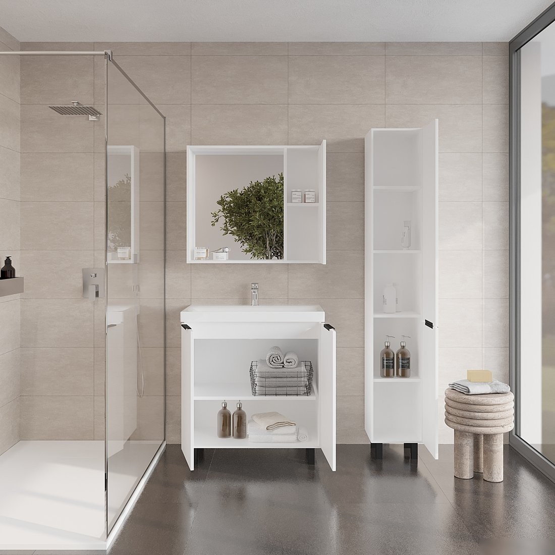 Viant Тумба под умывальник Берлин Moduo 80 VBER80MDBEL-T2YP