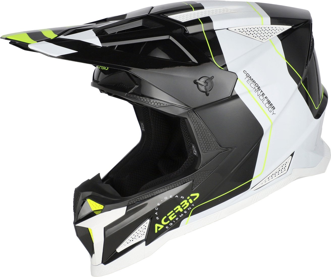 Мотошлем Acerbis T711 0026458.315.064 (M, черный/белый)
