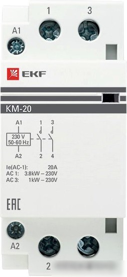 Контактор EKF PROxima km-2-20-20