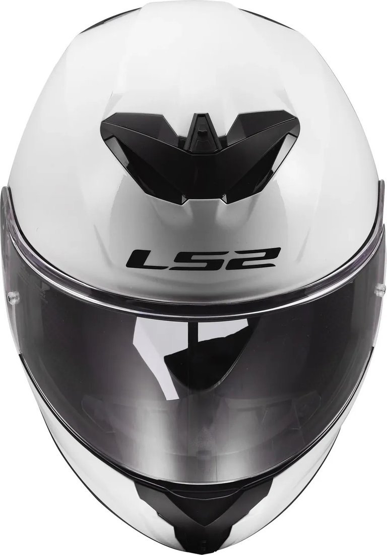 Мотошлем LS2 FF820 Rapid III Solid (XL, белый глянцевый)