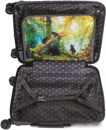 Чемодан-спиннер Supra Luggage STS-1004-S (Total Black)