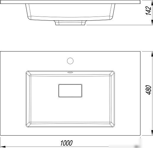 Symbolite Тумба под умывальник Манхэттен 100 Plus 2 ящика + Line 100x48 (олива/серый шелк)