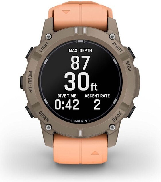 Умные часы Garmin Descent G2 (коричневый/розовый)