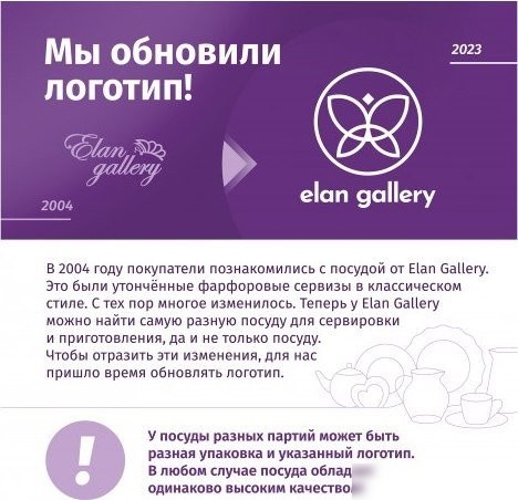 Набор тарелок Elan Gallery Лимоны 420751 (New Bone China)