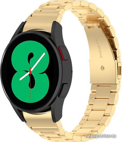 Браслет Rumi Heavy металлический для Samsung Galaxy Watch4/5 (20 мм, золотистый)