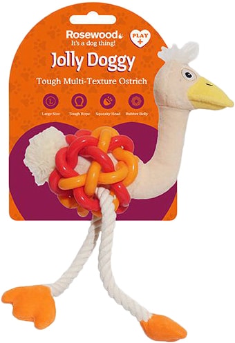Игрушка для собак Rosewood Jolly Doggy Tough Multi Texture Ostrich 39029