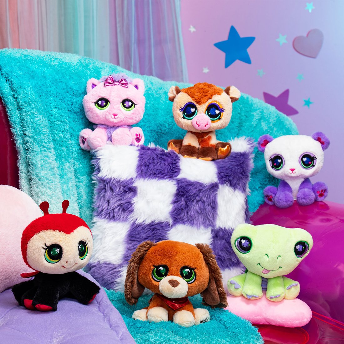 Классическая игрушка Hasbro Littlest Pet Shop Плюш Сиреневая панда 00671_LPS