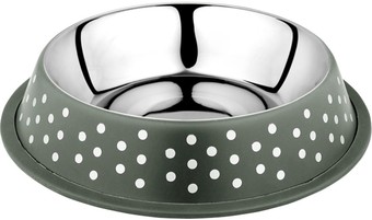 Миска Duvo Plus Деко 13835/DV (зеленый в белый горох)