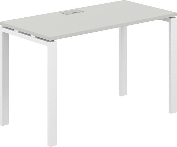 Офисный стол Norden 120х60х75 SG.201.SH.63.WH (белый/серый бархат)