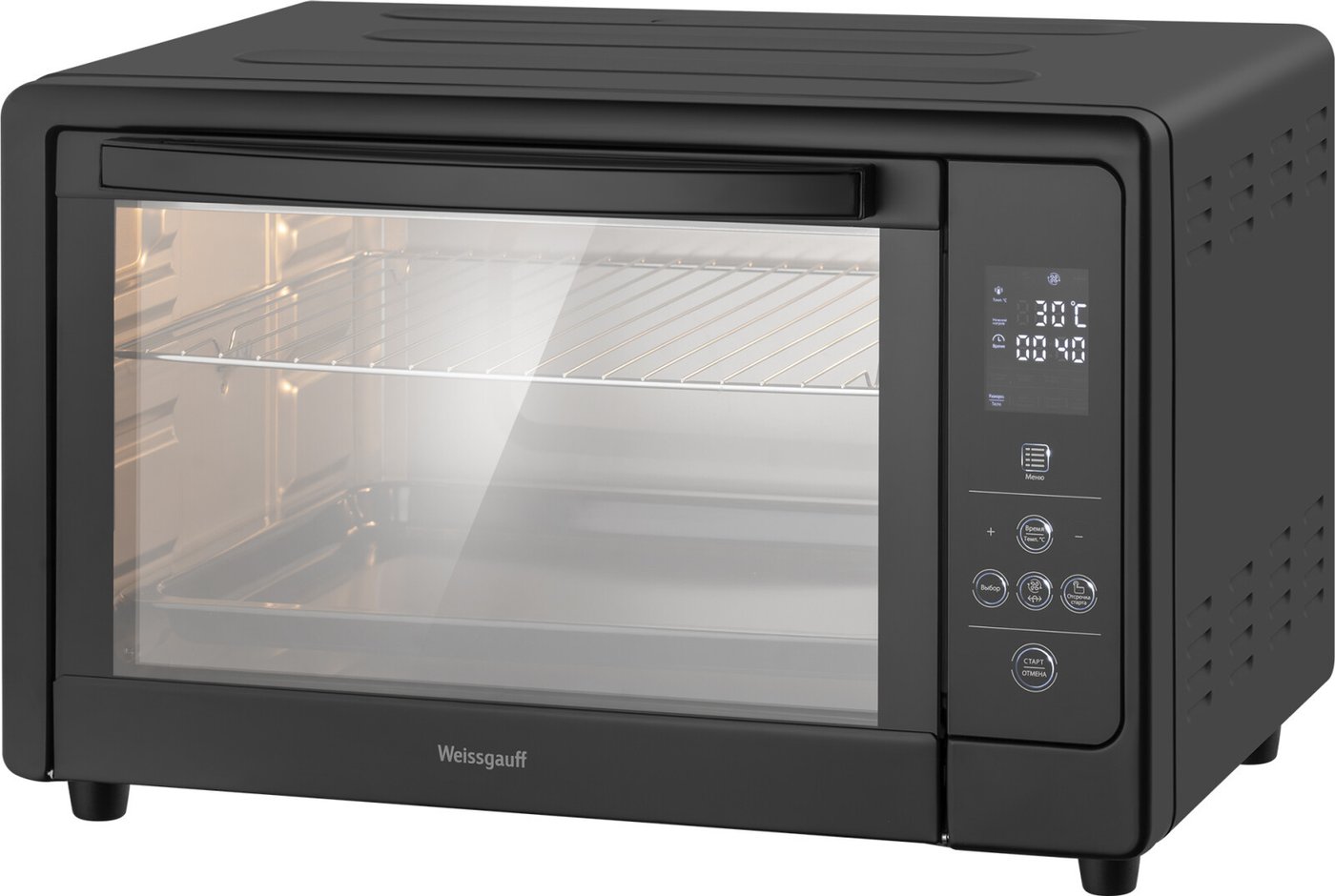 Мини-печь Weissgauff WMR 48 Touch Black