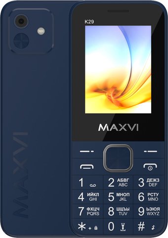 Кнопочный телефон Maxvi K29 (синий)