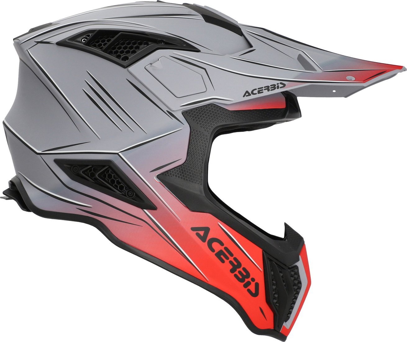 Мотошлем Acerbis Airstrike-X 0026905.295.066 (L, серый/красный)