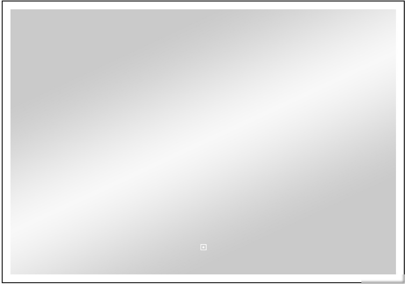 Континент Зеркало Frame Black Led 100x70