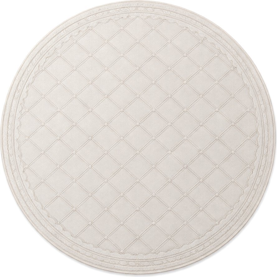 Ковер для жилой комнаты LAXMI Comfort 847 круг (1.2x1.2, Cream/Cream)