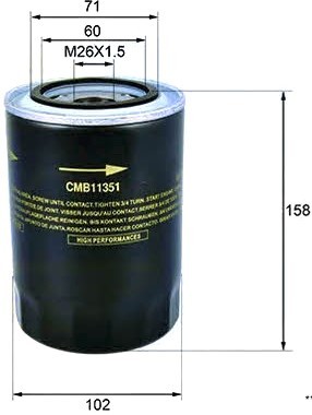 Масляный фильтр Comline CMB11351