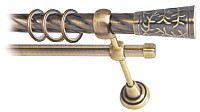 Карниз для штор Lm Decor Византия 066 2р витой 25/16мм (антик, 1.8м)