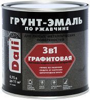 Грунт-эмаль Dali Графитовая по ржавчине 3 в 1 0.75 л (зеленый)