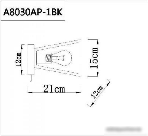 Бра Arte Lamp A8030AP-1BK