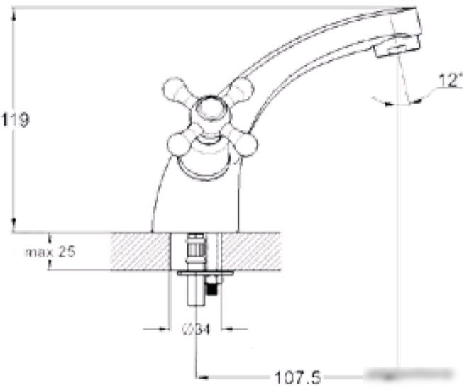 Смеситель G.Lauf QMT1-A722