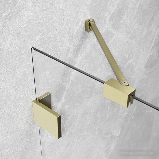 Душевая дверь Radaway Essenza Pro Brushed Gold DWJ 100/L 10099100-99-01L
