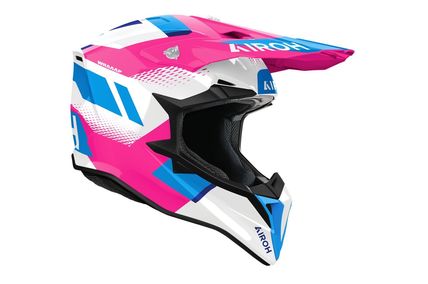 Мотошлем Airoh WRAAAP Vision WRAV54-M (M, розовый глянец)