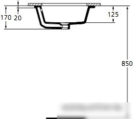 Умывальник Ideal Standard Strada K077901 59.5x44