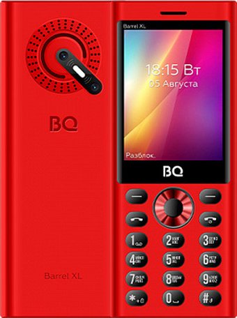 Кнопочный телефон BQ BQ-2832 Barrel XL (красный)