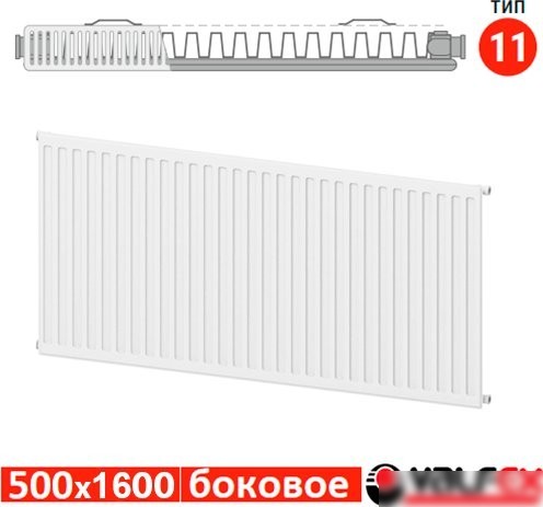 Стальной панельный радиатор Valfex Steel C 11 500x1600 VF.C.11.500.1600 (с боковым подключением)