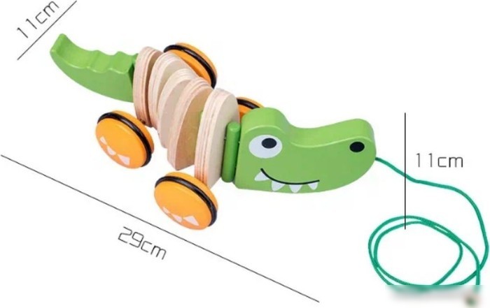 Игрушка-каталка Top Goods Крокодил TLC-С