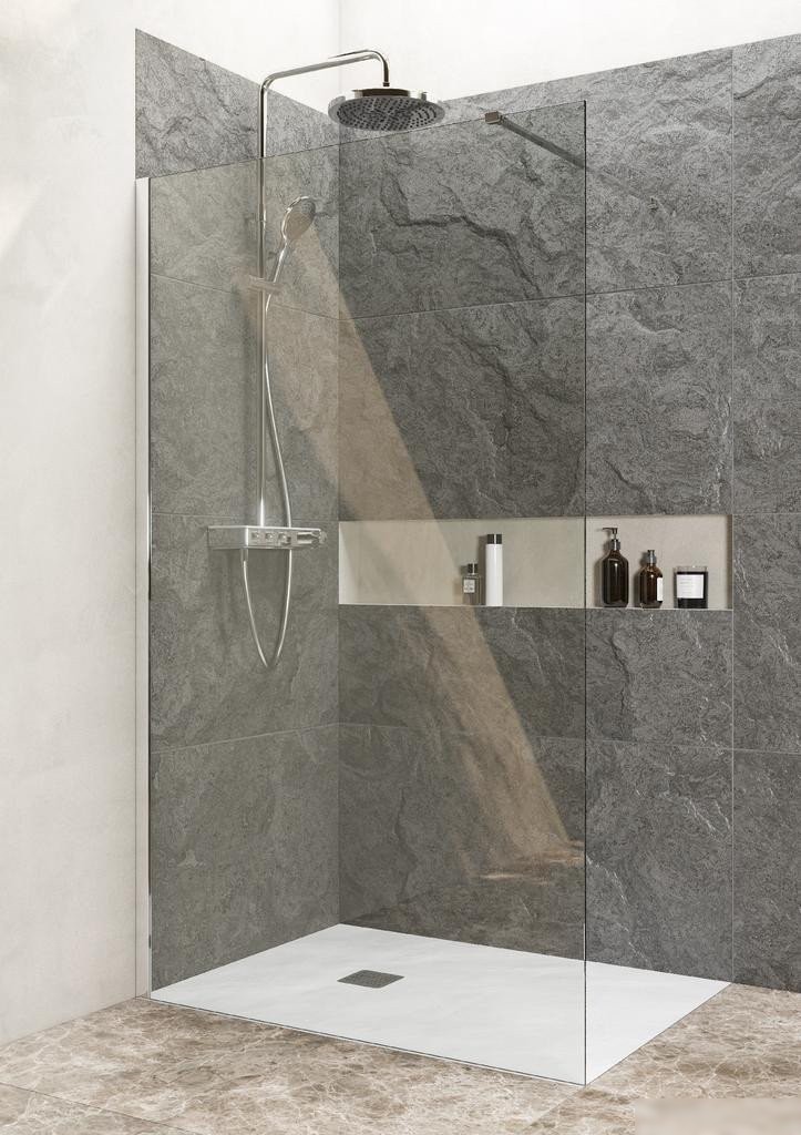 Душевая стенка Roca Metropolis Walk-In ZRU9307679 (хром)