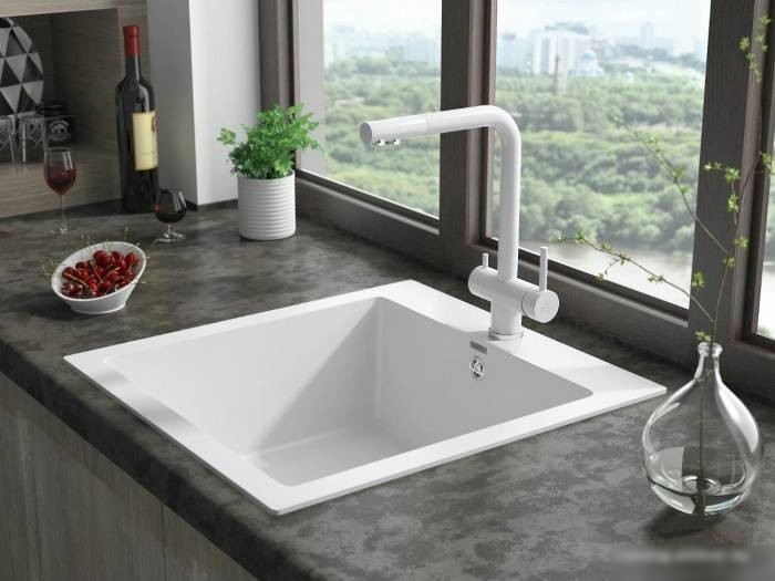 Смеситель Paulmark Skalen Sk213020-431 (белый матовый)