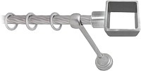 Карниз для штор Lm Decor Куб 177 1р витой (сатин, 1.6м)