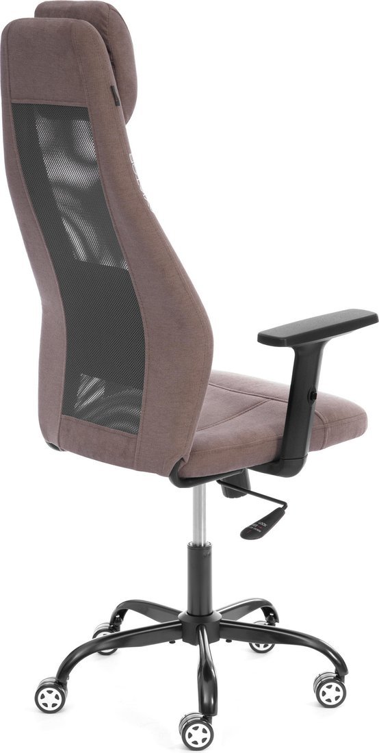Офисное кресло TetChair Aviator PLT metalBL (ткань, светло-коричневый/серый, KUB 03/W-12)