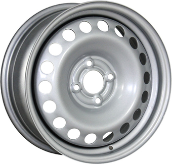Штампованные диски TREBL 1676 16x6.5" 4x100мм DIA 60.1мм ET 37мм Silver