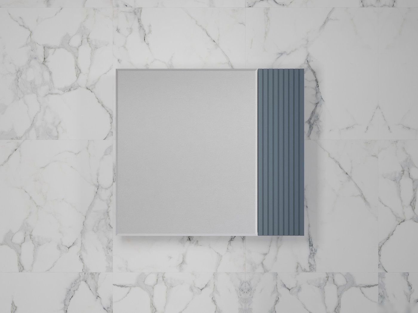 Symbolite Шкаф с зеркалом для ванной Стокгольм 80 (графит софт)