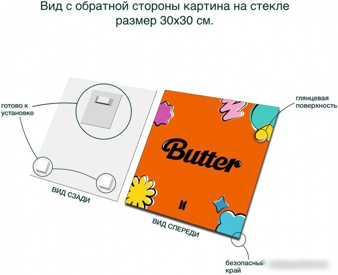 Картина Stamprint Butter 2 ID010 (30x30)