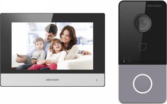 Комплект видеодомофона Hikvision DS-KIS603-P(C)