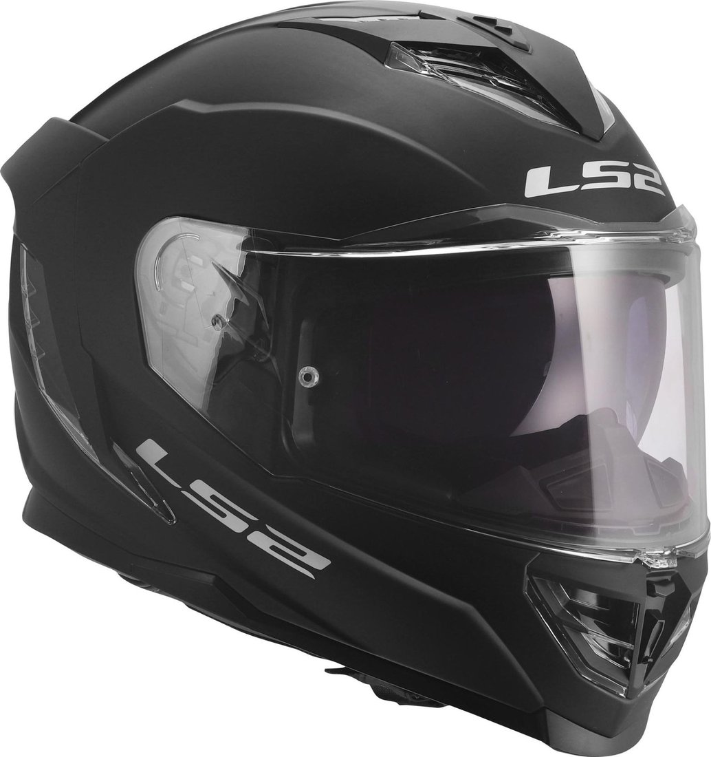 Мотошлем LS2 FF818 Storm III Solid (S, черный матовый)