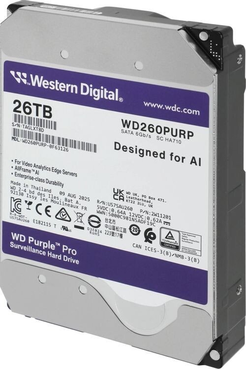 Жесткий диск WD Purple Pro 26TB WD260PURP