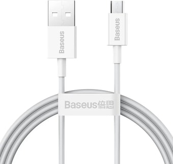 Кабель Baseus CAMYS-A02 USB Type-A - microUSB (2 м, белый)